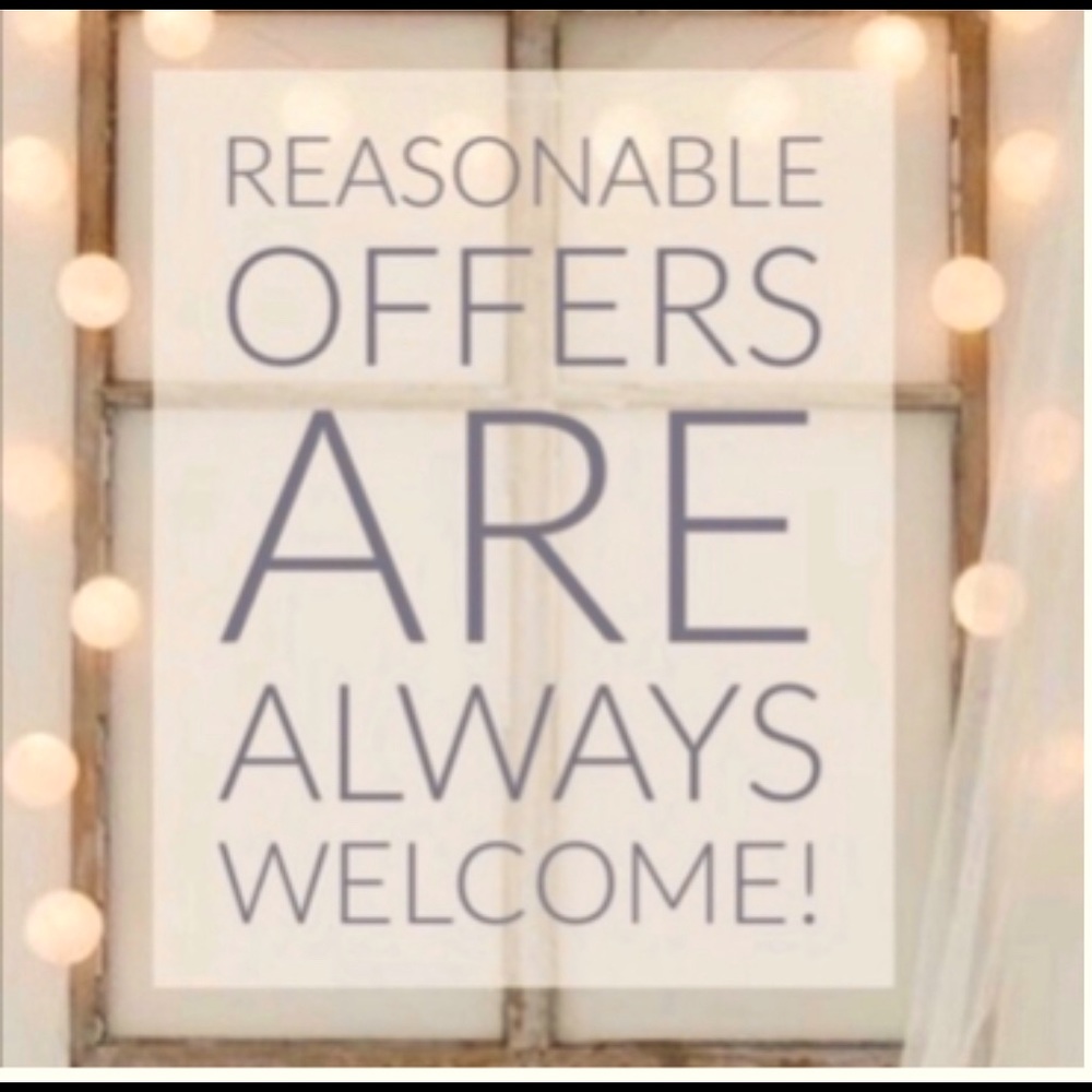 offers are welcome